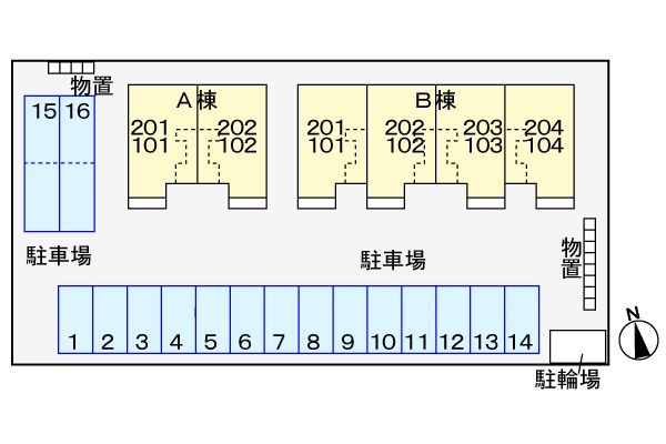 駐車場　車をお持ちの方に嬉しい駐車場付きの物件です