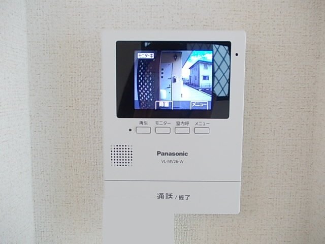セキュリティ　モニター付きインターホンです