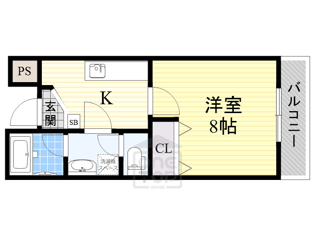 アムール千里丘の間取り写真