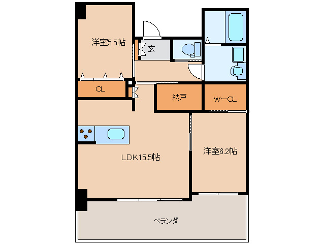 シェソワアンテイの間取り写真