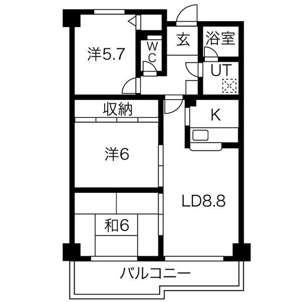 センチュリー上山手の間取り写真