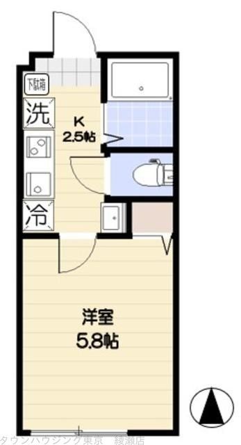 東武大師線 大師前駅 徒歩8分 3階建 築3年の間取り写真