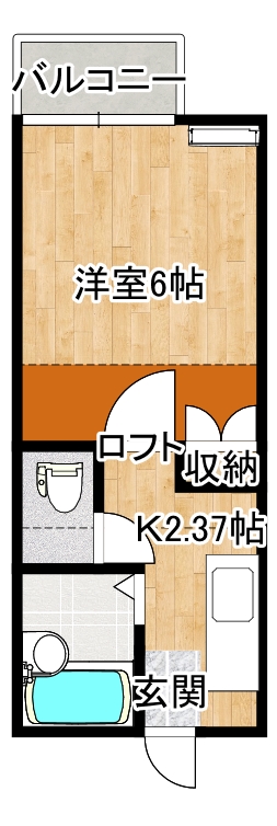 ロフティ石巻Iの間取り写真