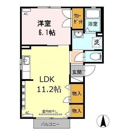 パストラル春岡 A棟の間取り写真