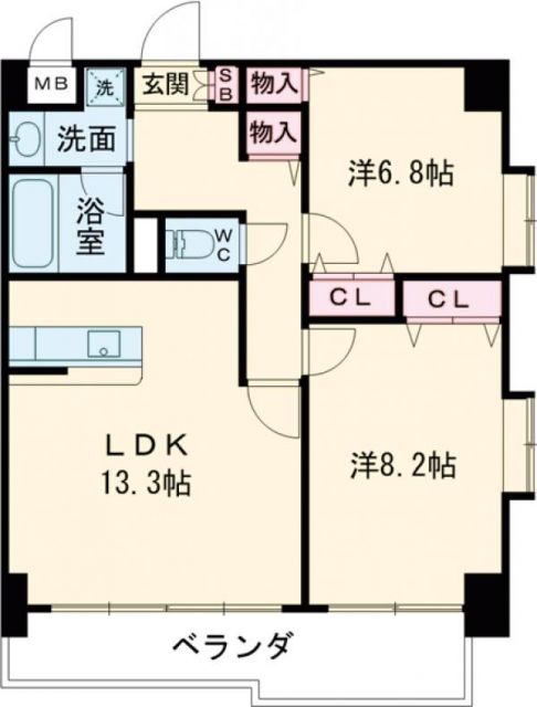 スペリオコート狛江の間取り写真