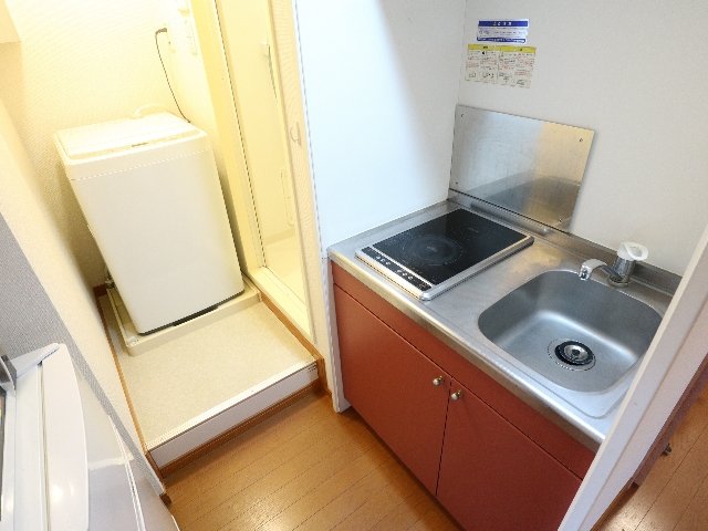 居室・リビング　IHシステムキッチン2口コンロ料理もバッチリ♪素敵 ♪