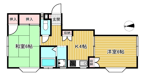 スカイヴィレッジIIの間取り