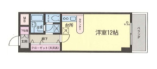第2カブラキビルの間取り写真