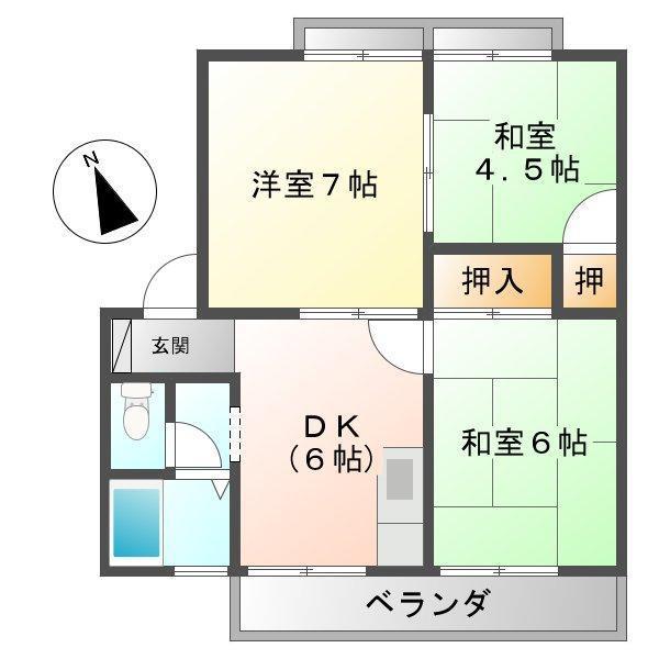 エステート若宮の間取り