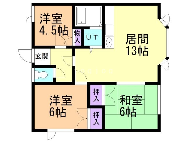 忠和５・６ハイツの間取り