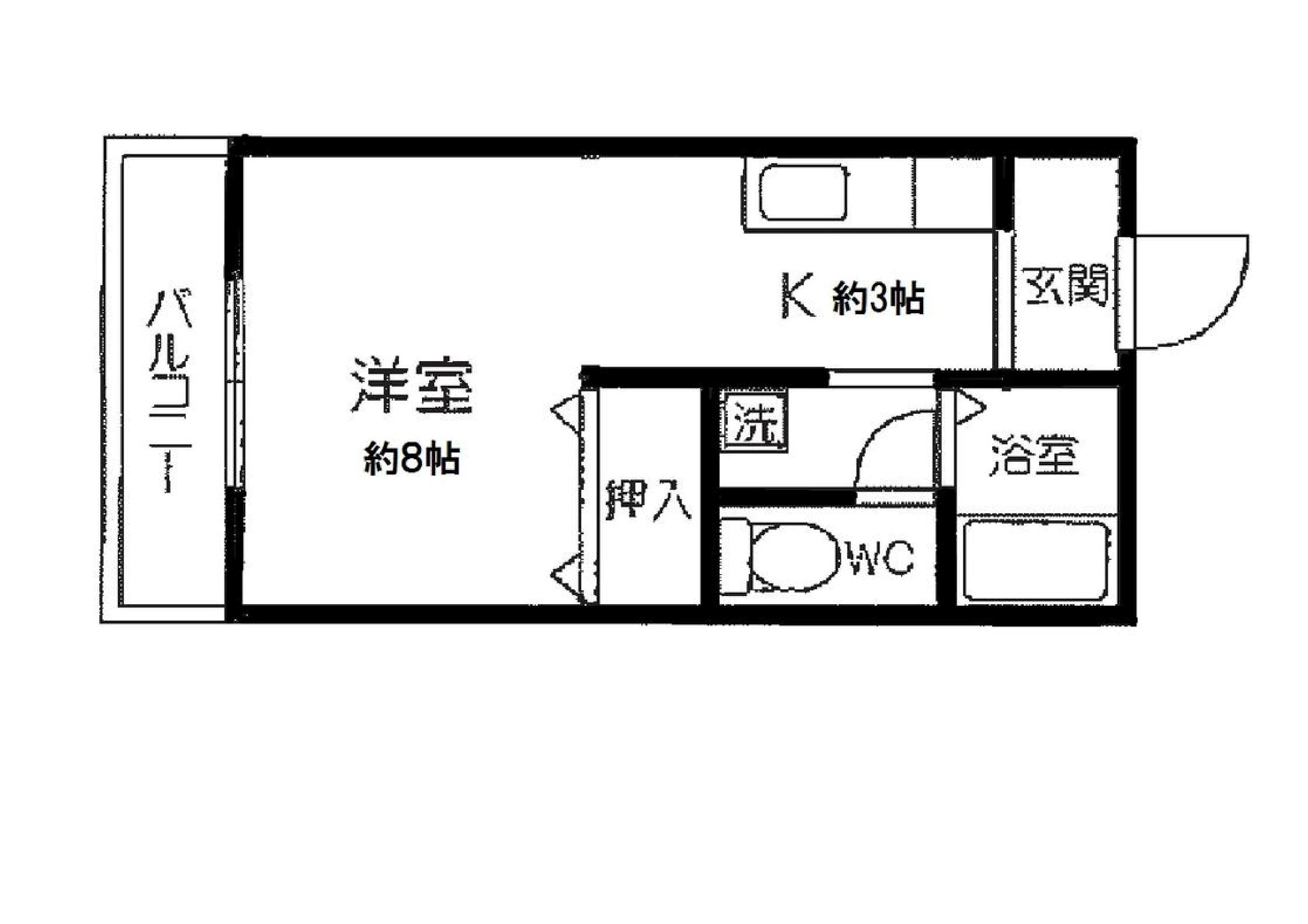 ハイツ芦屋川西の間取り