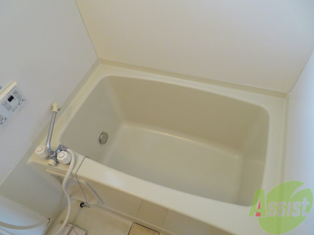 バス・シャワールーム　バスルームは狭すぎず、シャワーも浴びやすそうです。