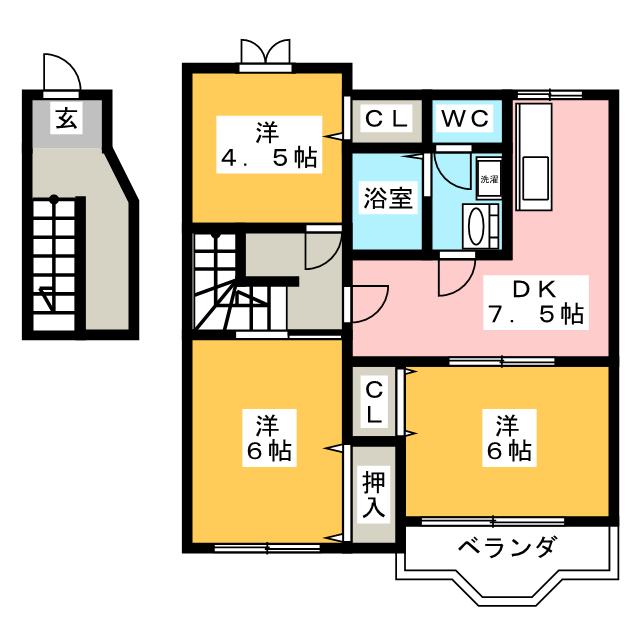 フレッサＡの間取り