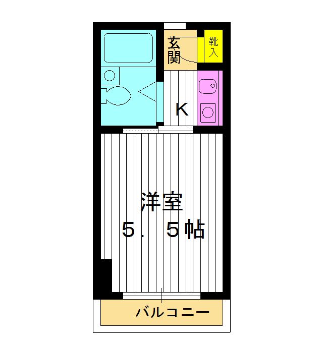 東京都板橋区向原３（マンション）の賃貸物件の間取り