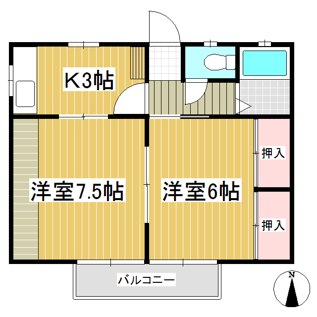 福寿荘１の間取り