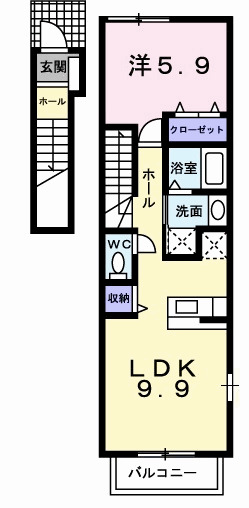 シングル　コ－タ・コ－トＡの間取り