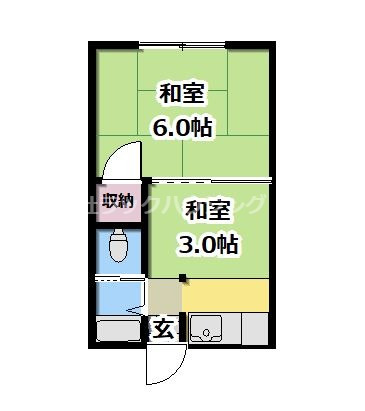 守口市土居町のマンションの間取り