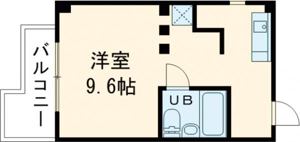 京都市西京区大枝中山町のマンションの間取り