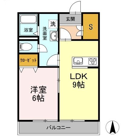 クラスターサウスの間取り