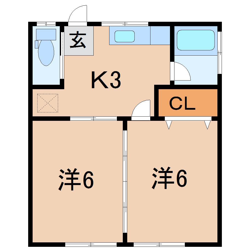 山岸コーポＣの間取り