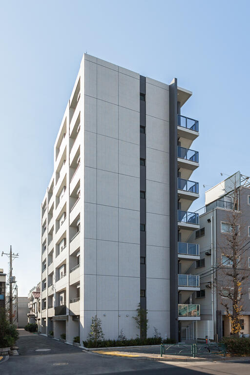 大田区新蒲田のマンションの建物外観