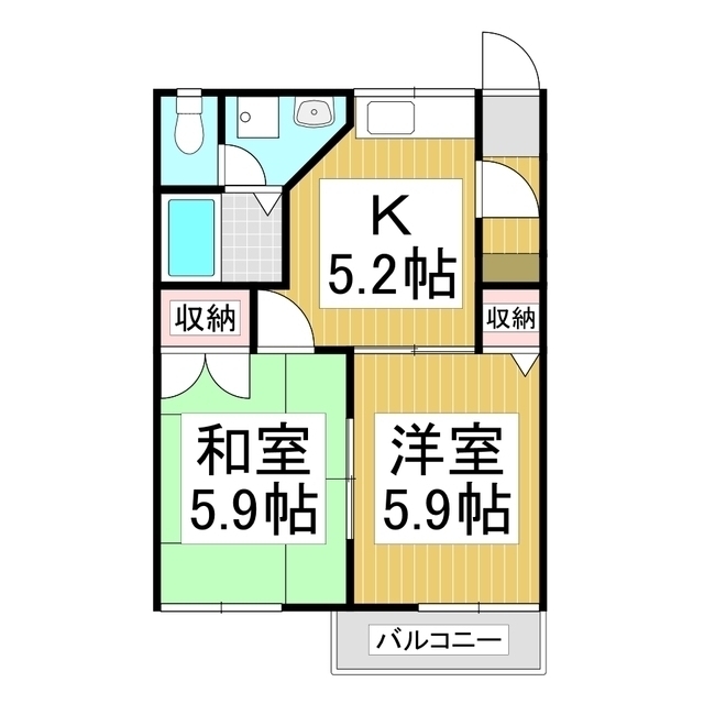 パークビレッジいいだ　Ｂの間取り