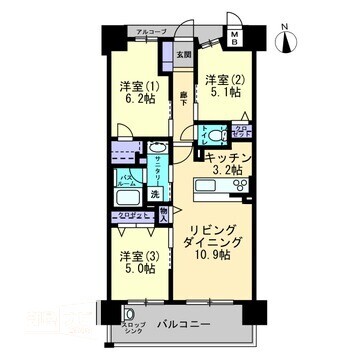 アルファステイツ高天の間取り