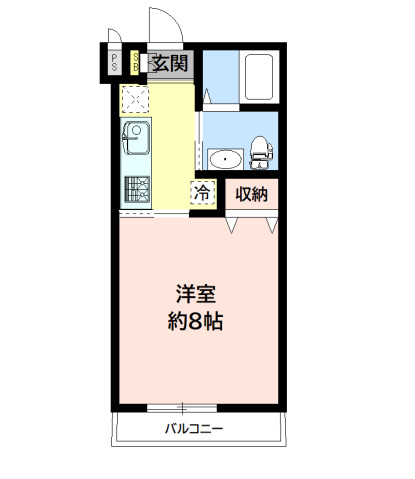 川崎市麻生区高石のアパートの間取り