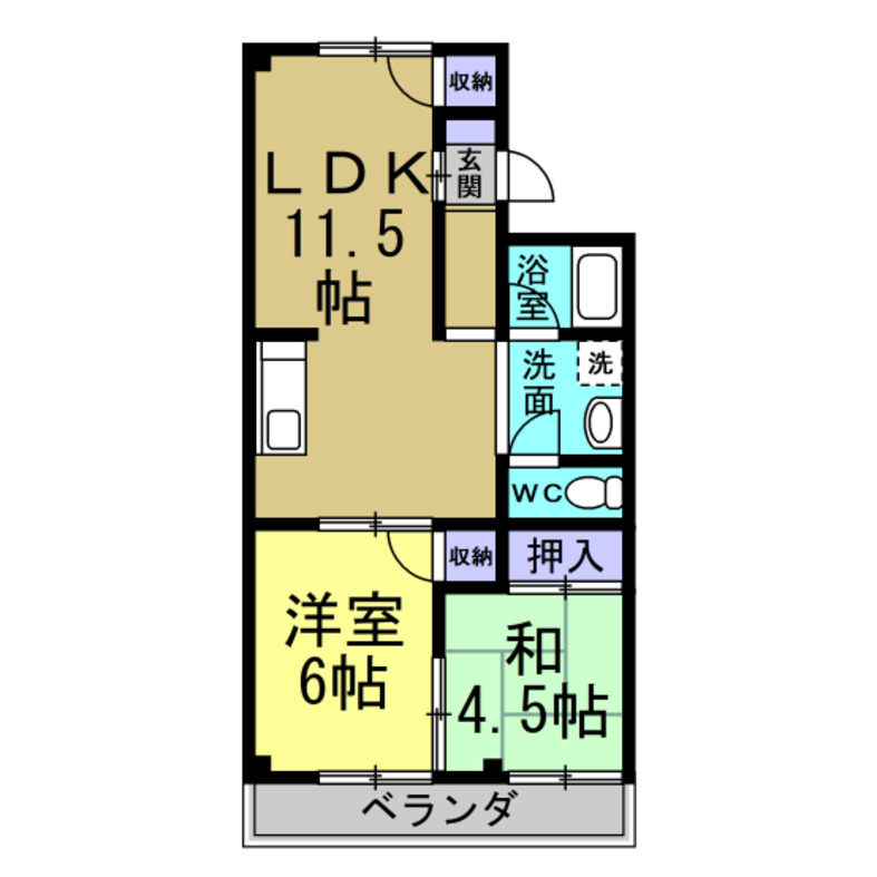 第1スカイハイムの間取り