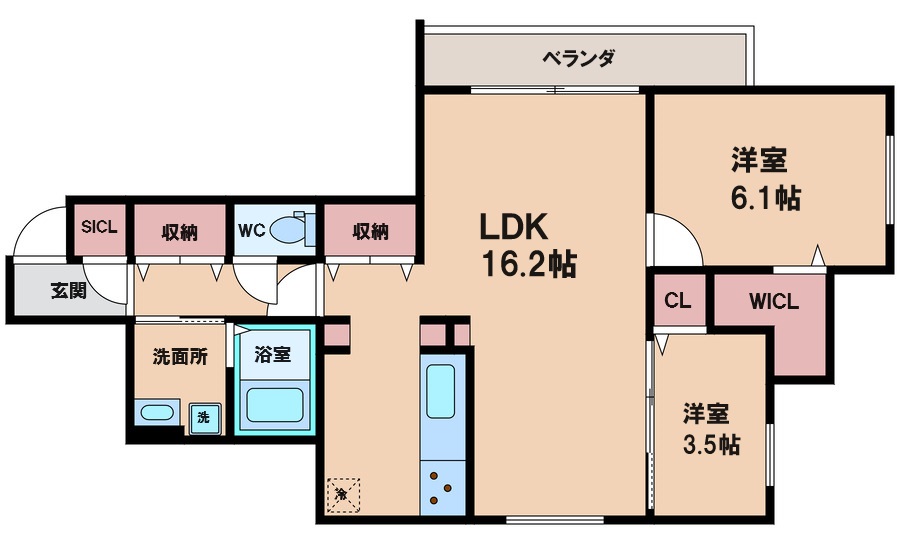 カーサルミノサ王子町の間取り