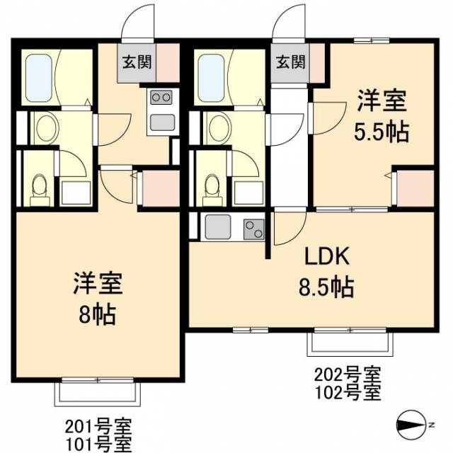 ハイム佐井の間取り