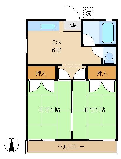 アロエハイツの間取り