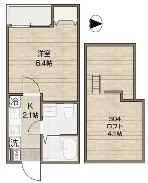 エクセラン柴又の間取り