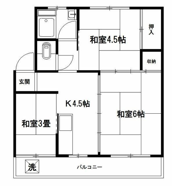 さいたま市見沼区大和田町のマンションの間取り