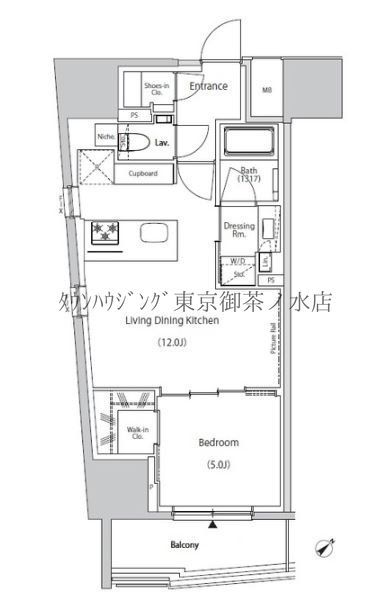 ザ・パークハビオ市ヶ谷イーストの間取り