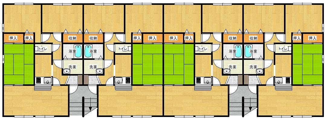 日向市曽根町のアパートの間取り