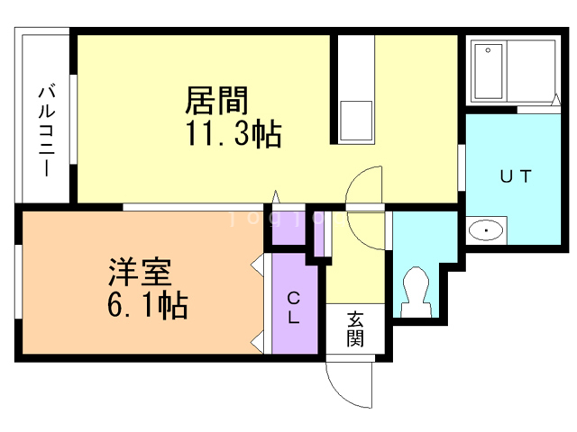 函館市昭和のマンションの間取り