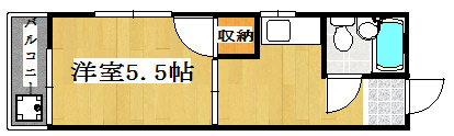 明石市松の内のマンションの間取り