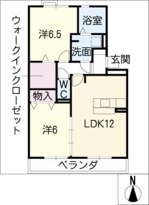 カーサ　フラグランツァIIの間取り