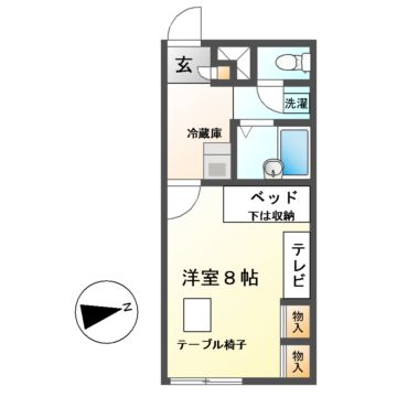 レオパレス西本郷通の間取り