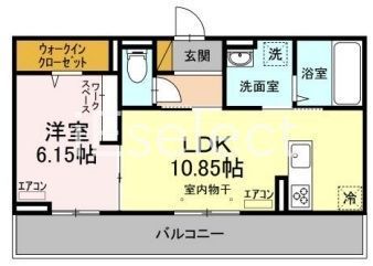 千葉市緑区おゆみ野のアパートの間取り