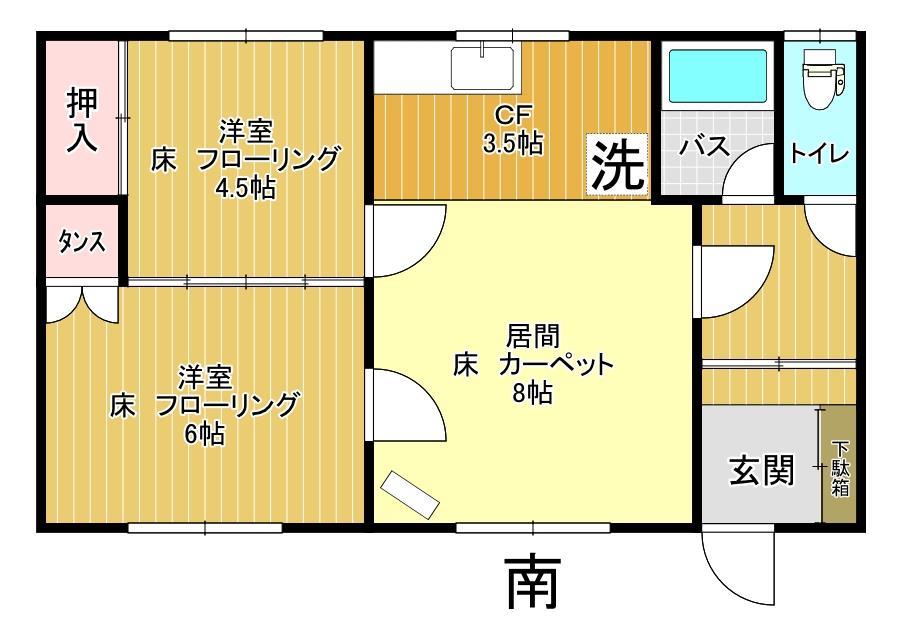 まるいちハイツの間取り