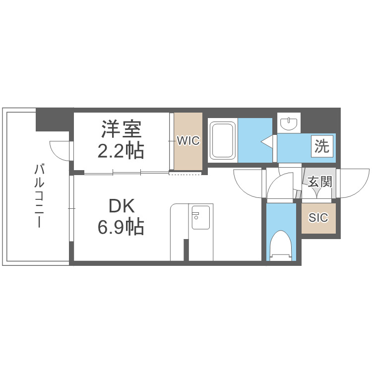 セレニテ十三ミラクの間取り