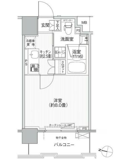 コスモグランス南品川の間取り