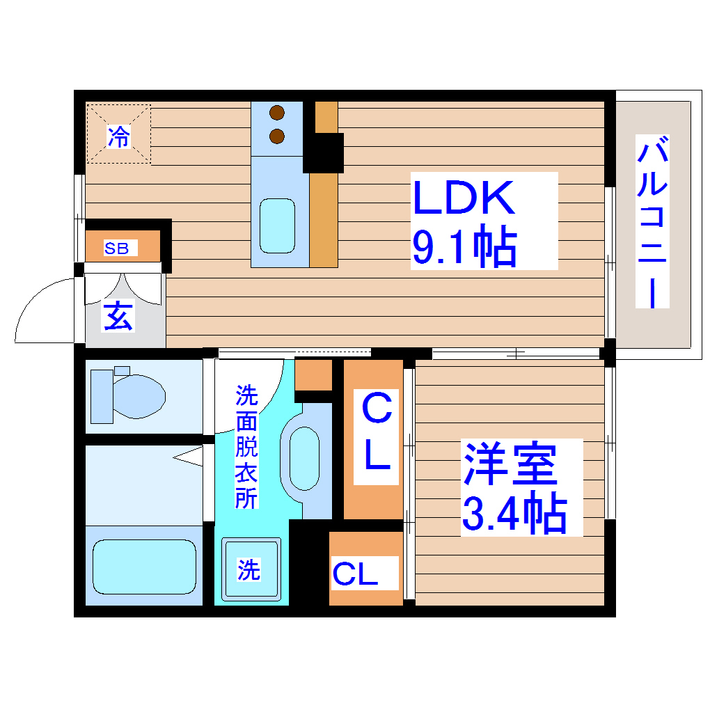 リアンの間取り