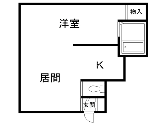 イヴィーサＢの間取り