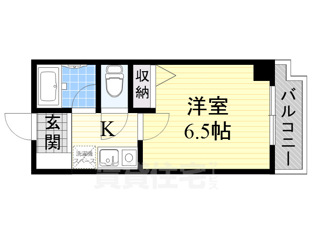 泉大津市旭町のマンションの間取り