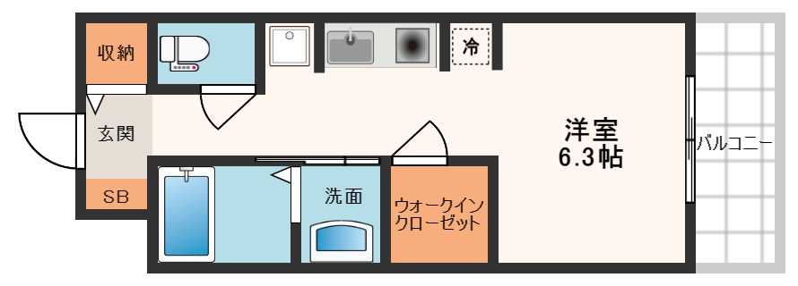 アークアベニュー天王寺の間取り