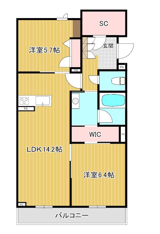 エスペランサ大宮の間取り