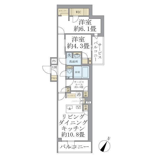 コンポジット渋谷初台の間取り